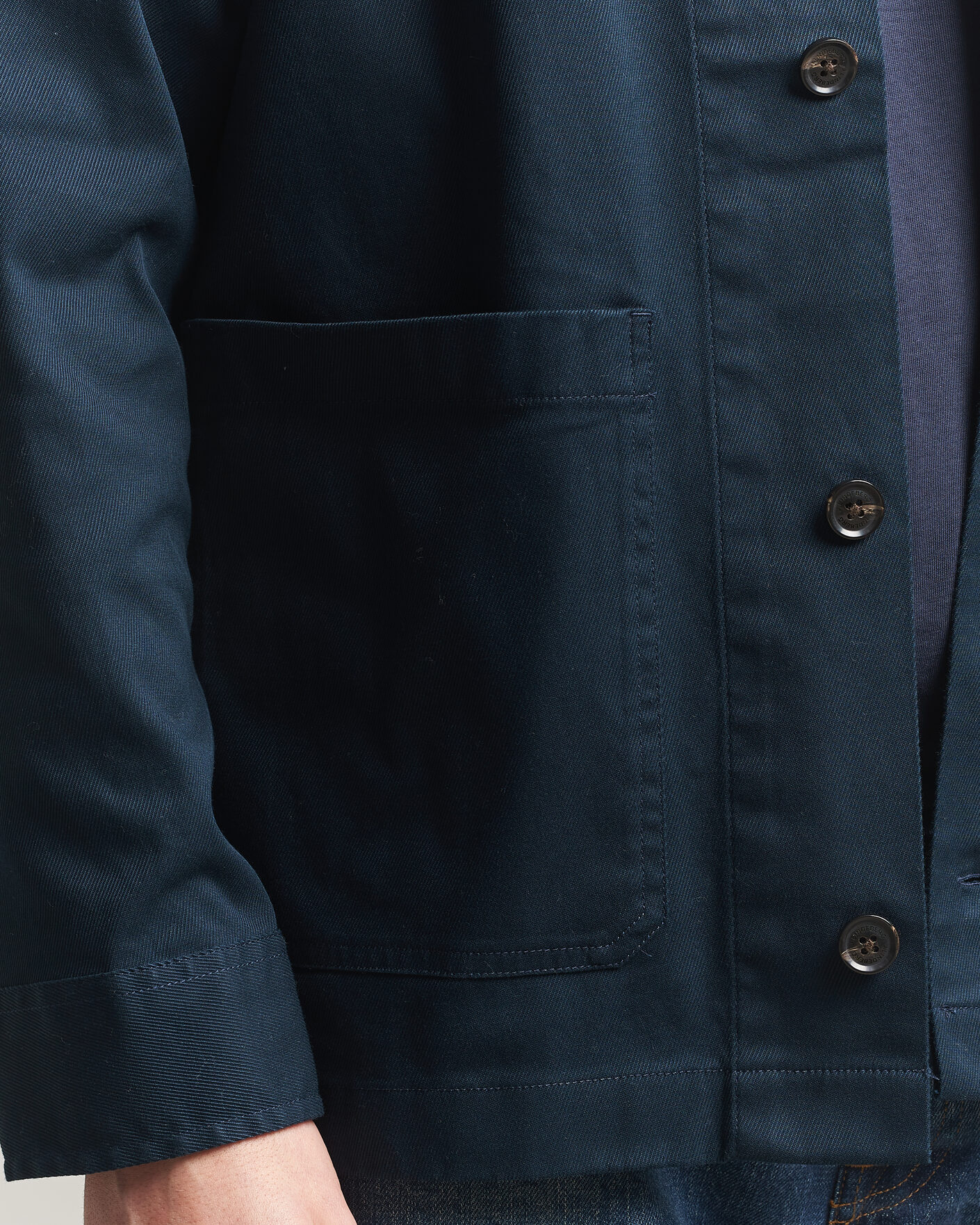 Heren | Overhemden | J.Lindeberg | Easton Cotton Overshirt JL Navy