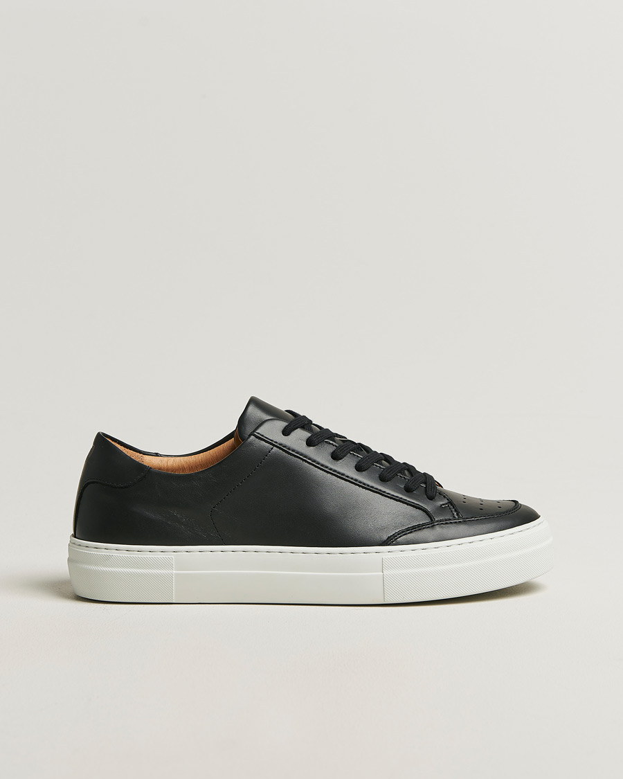 Heren | Sneakers | J.Lindeberg | Art Signature Leather Sneaker Black