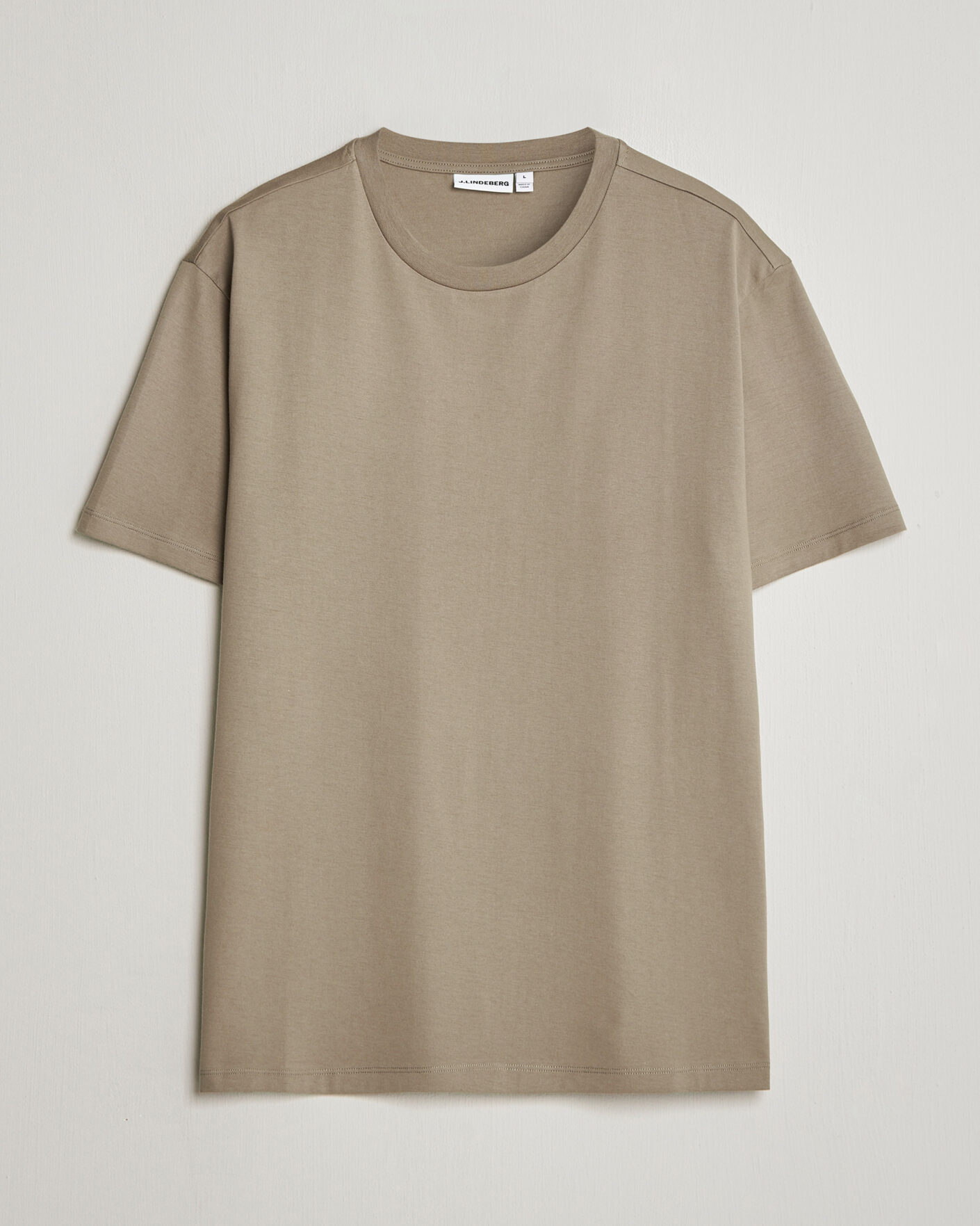Heren | T-shirts | J.Lindeberg | Sid Basic T-Shirt Brindle