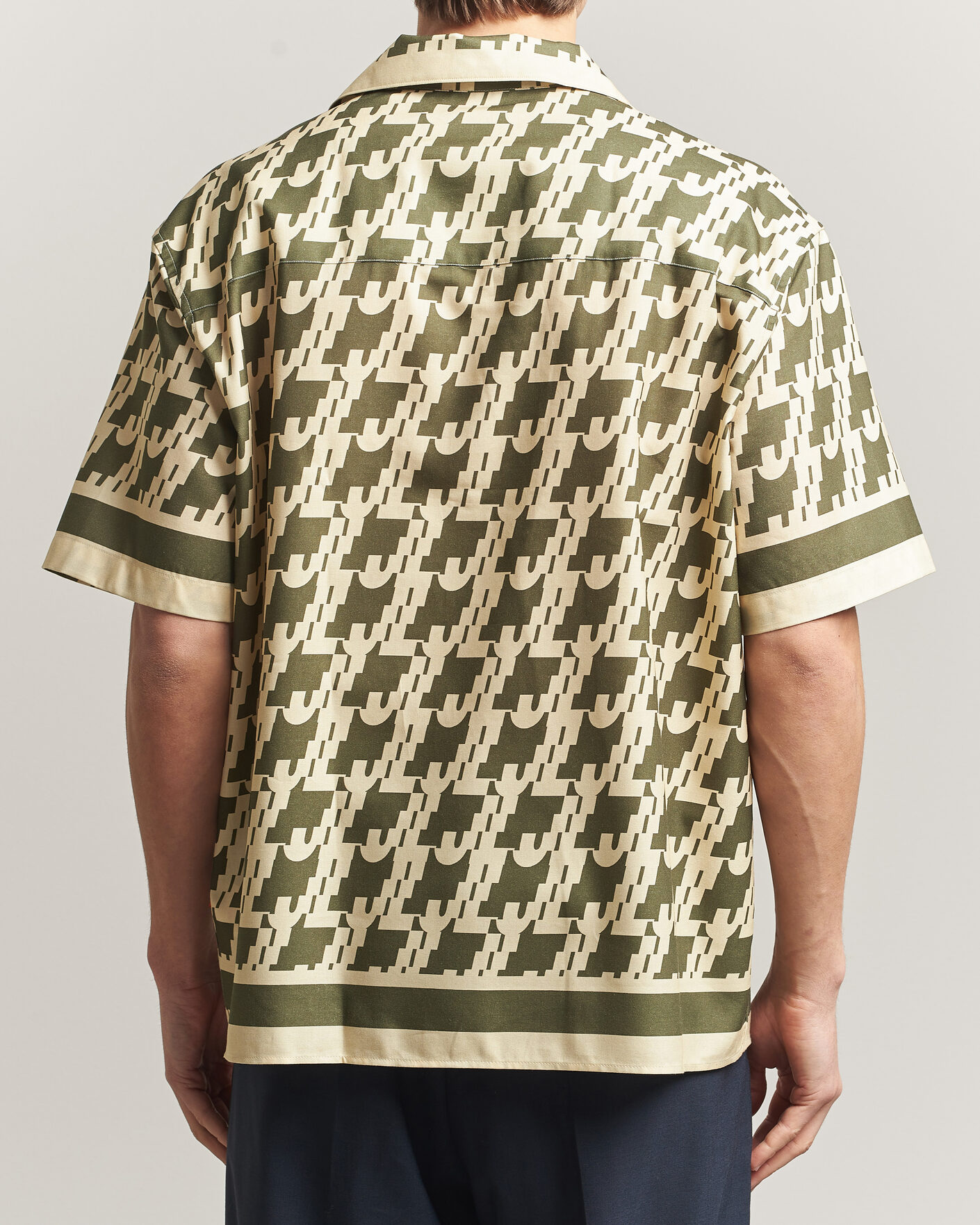 Heren | Overhemden | J.Lindeberg | Ellis Border Resort Shirt Glitch Kalamata