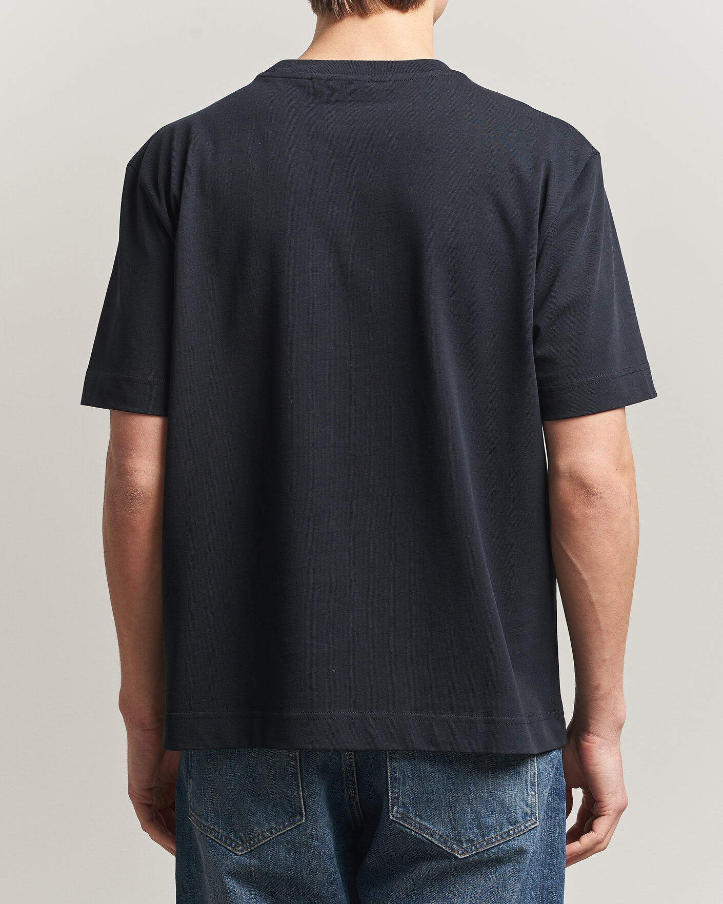 Heren | T-shirts | J.Lindeberg | Hale Heavy Logo T-Shirt Black