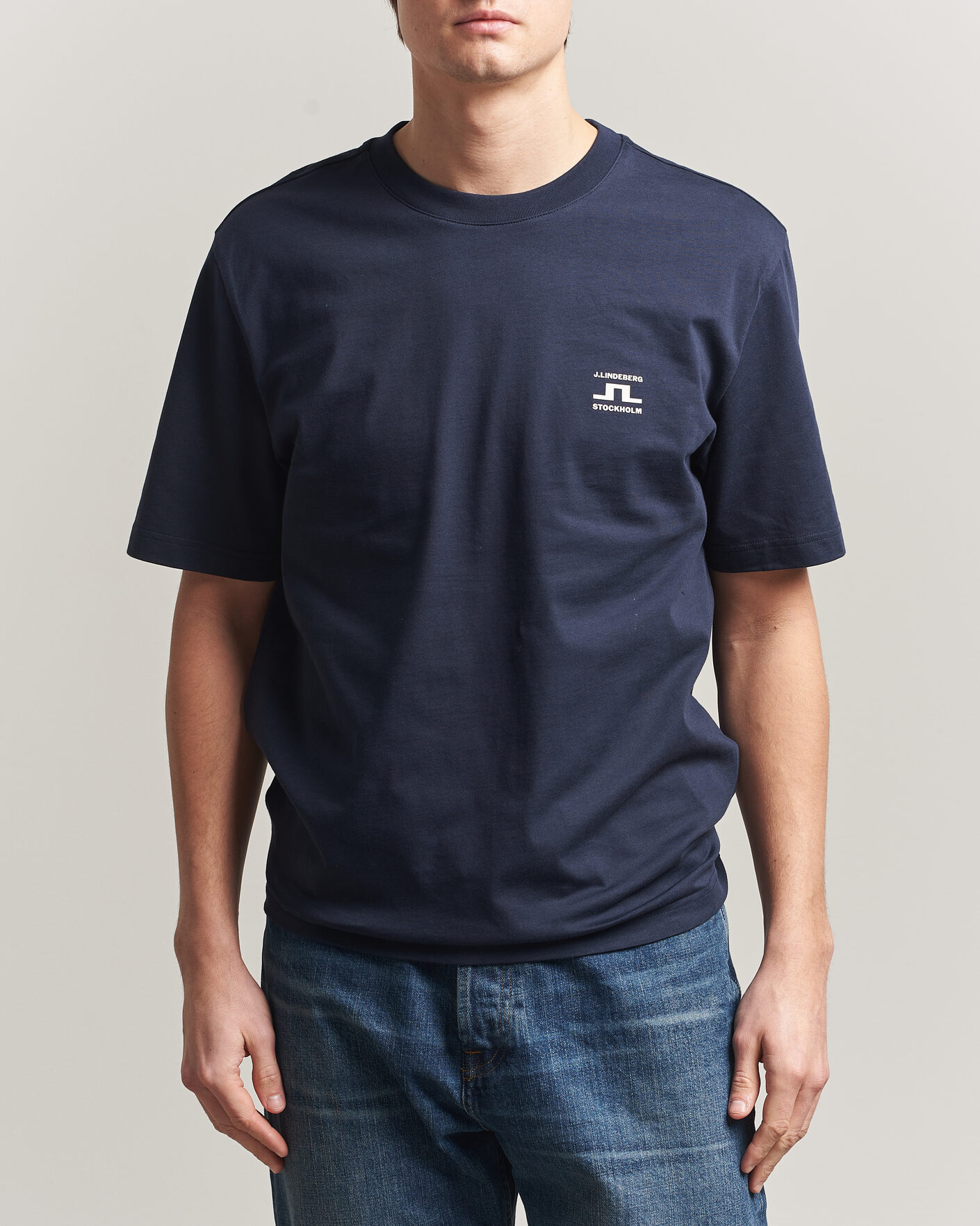 Heren | T-shirts | J.Lindeberg | Parcie T-Shirt JL Navy
