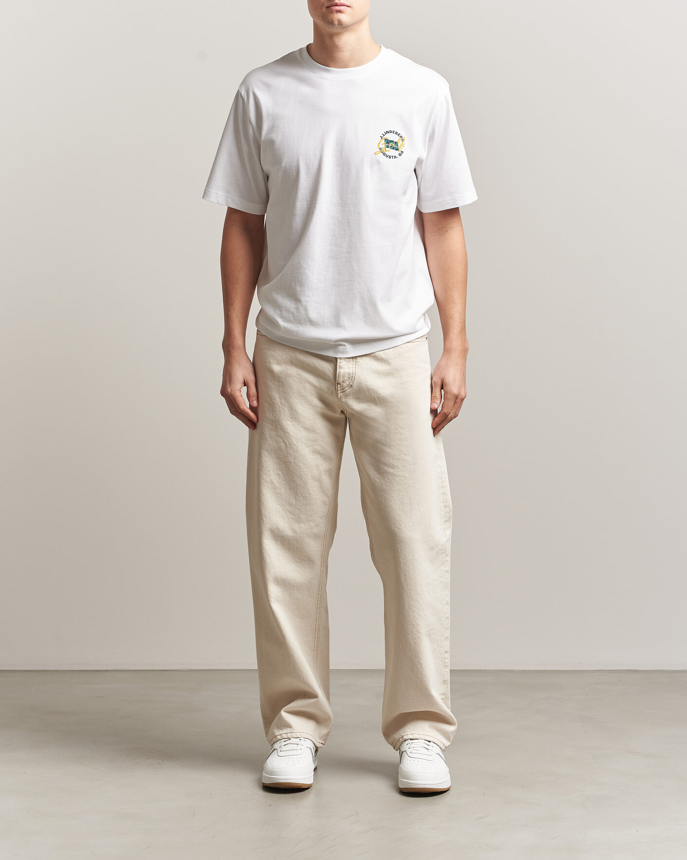 Heren | T-shirts | J.Lindeberg | Parcie Masters Tour T-Shirt White