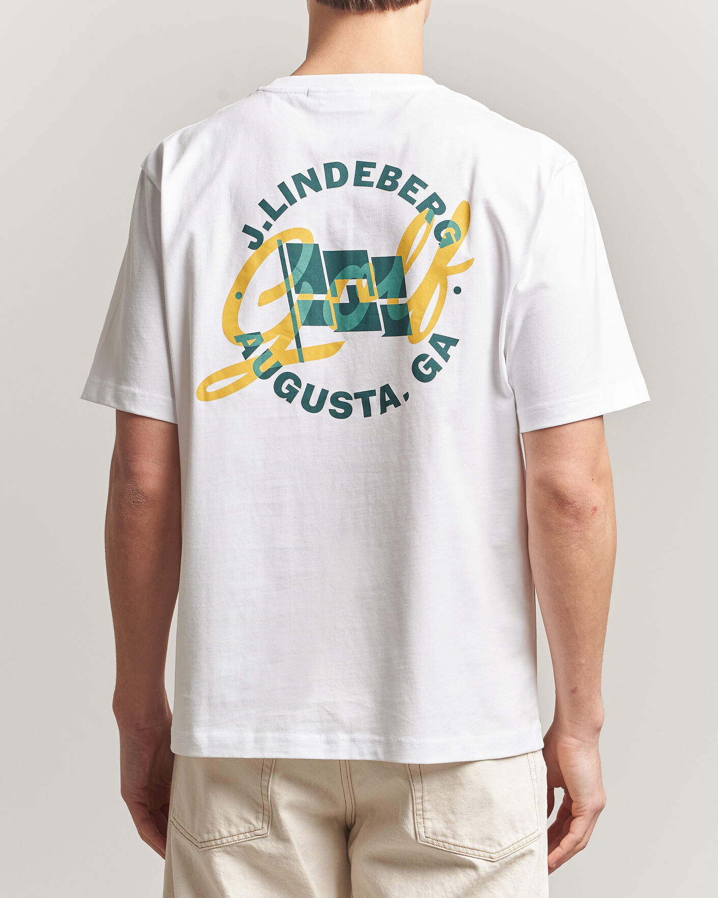 Heren | T-shirts | J.Lindeberg | Parcie Masters Tour T-Shirt White