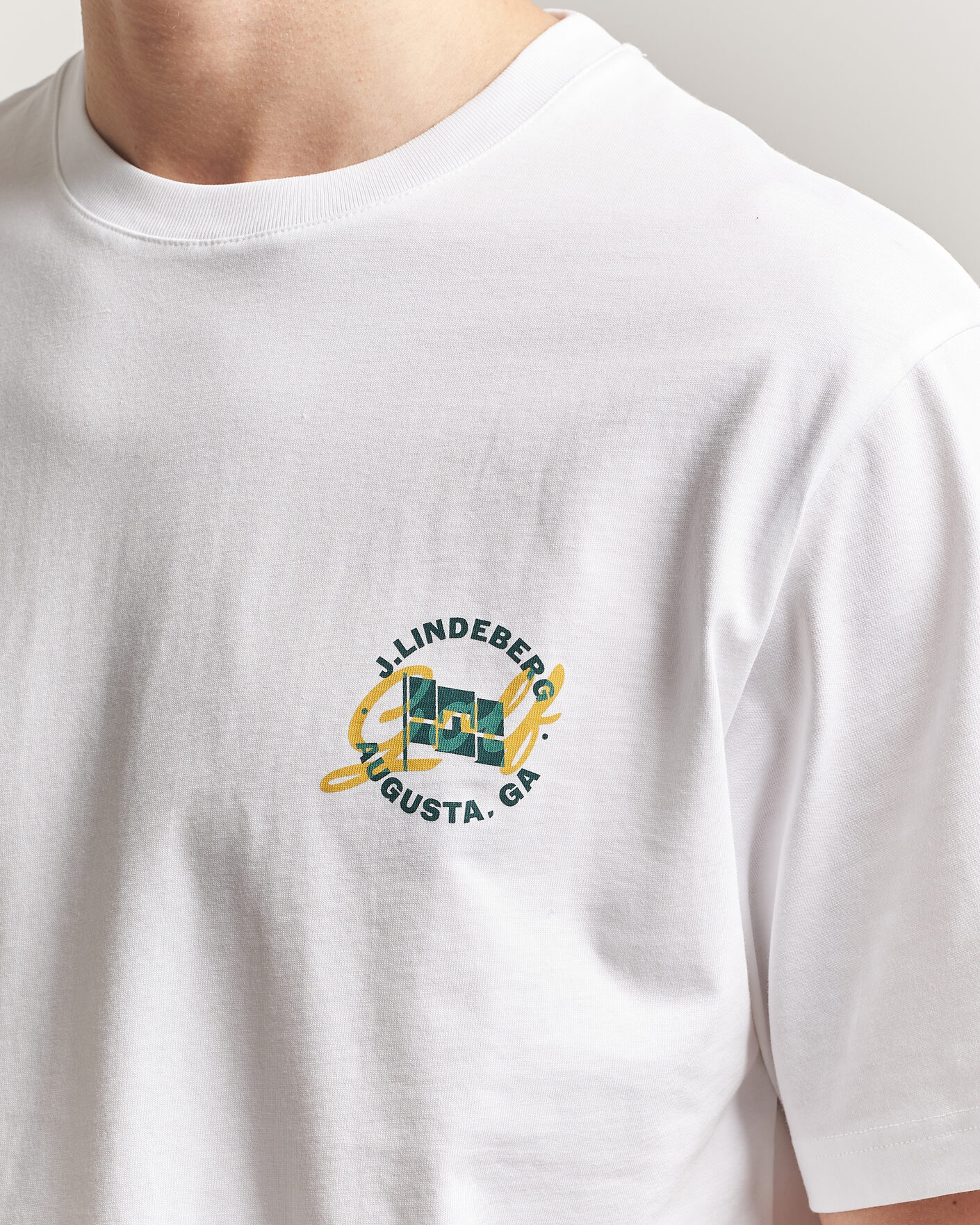 Heren | T-shirts | J.Lindeberg | Parcie Tour T-Shirt White