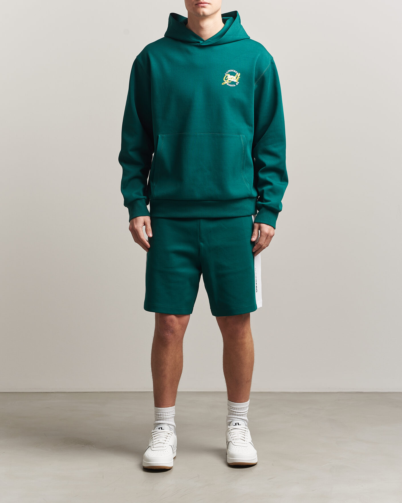 Heren | Korte broek | J.Lindeberg | Gusta Tour Sweatshorts Forest Biome