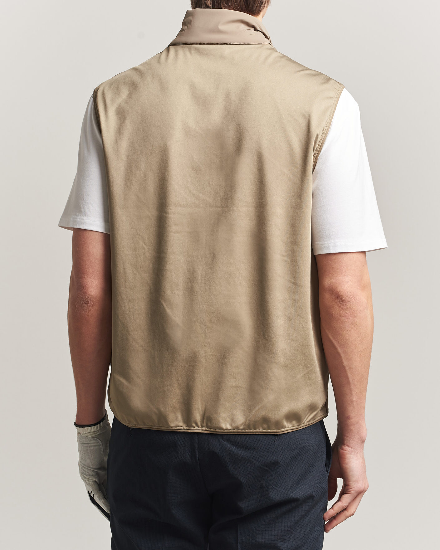 Heren | Gilets | J.Lindeberg | Timor Hybrid Vest Brindle