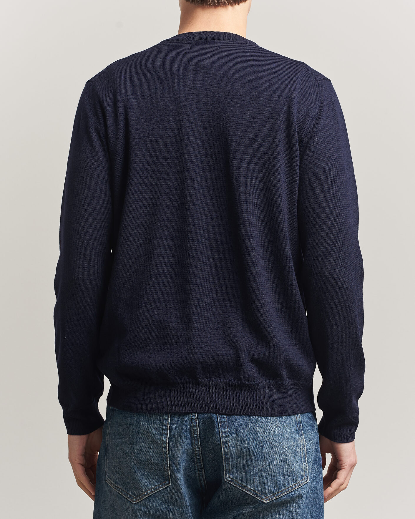 Heren | Truien | J.Lindeberg | Lymann Merino V-Neck Pullover JL Navy