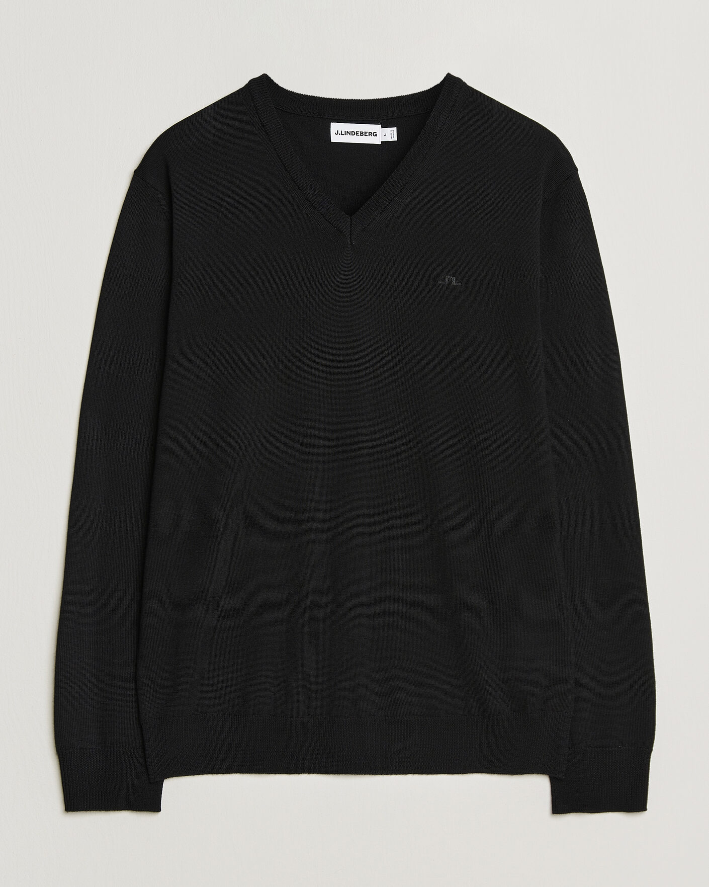 Heren | Truien | J.Lindeberg | Lymann Merino V-Neck Pullover Black