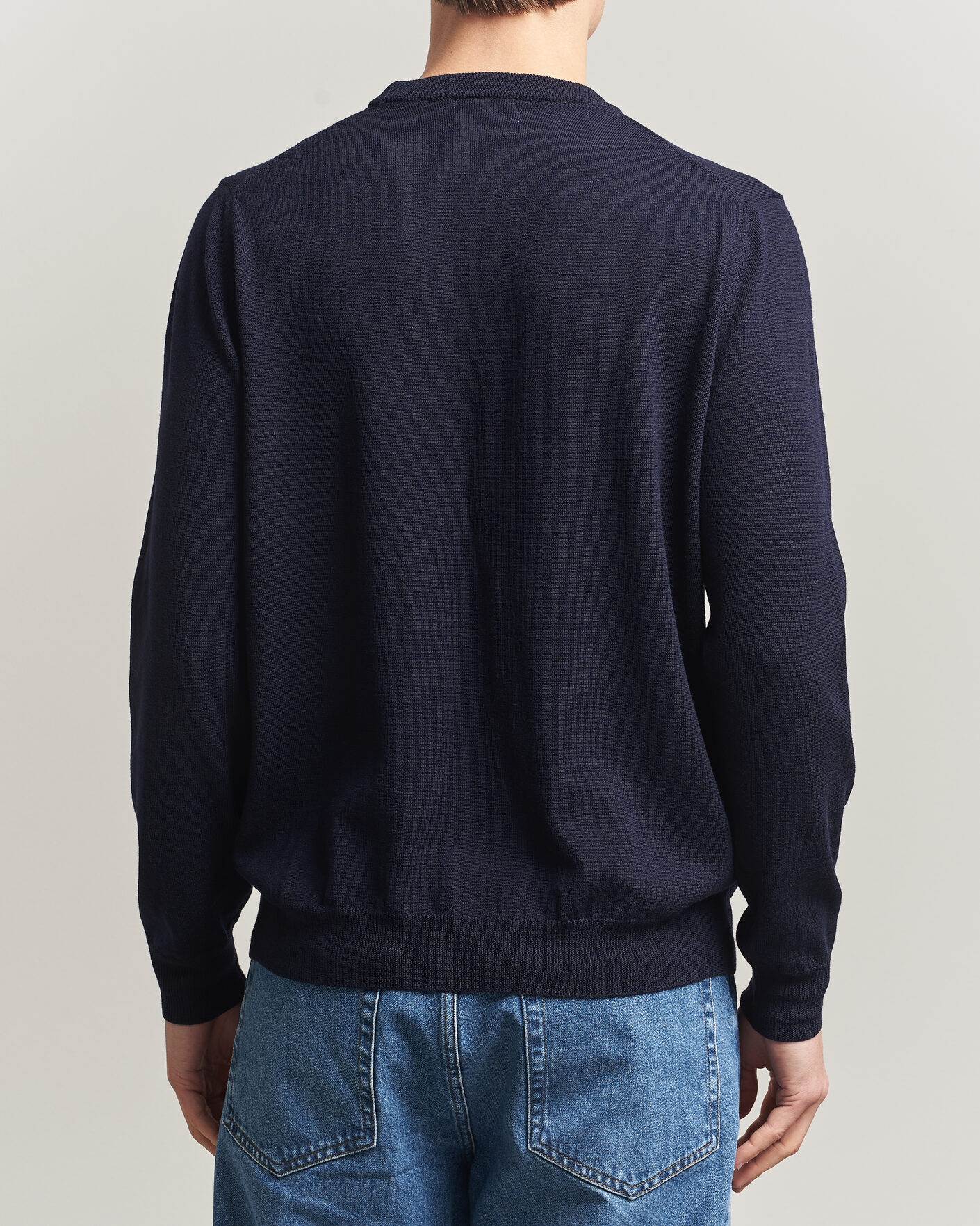 Heren | Truien | J.Lindeberg | Keane Merino Crew Neck Pullover JL Navy