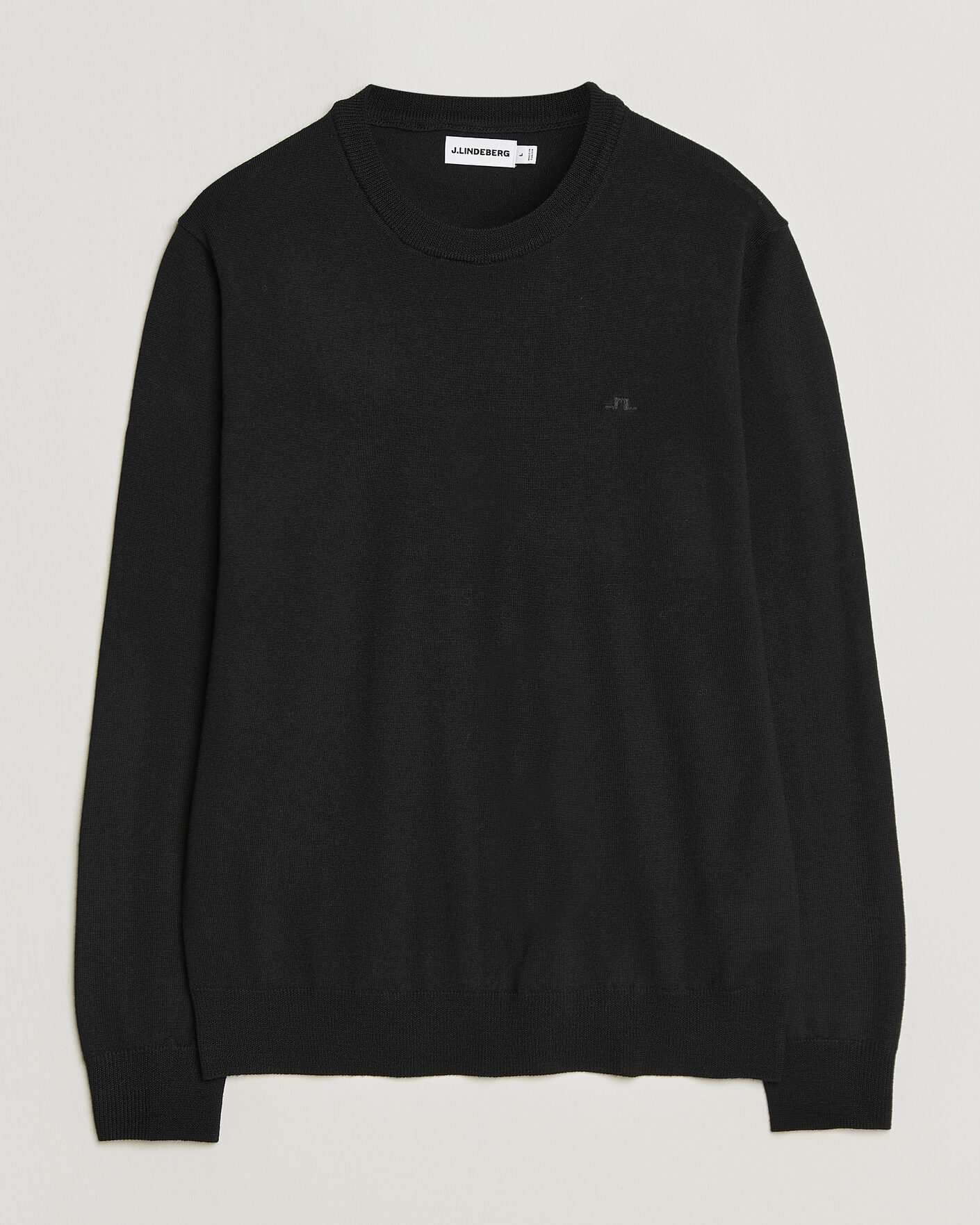 Heren | Truien | J.Lindeberg | Keane Merino Crew Neck Pullover Black