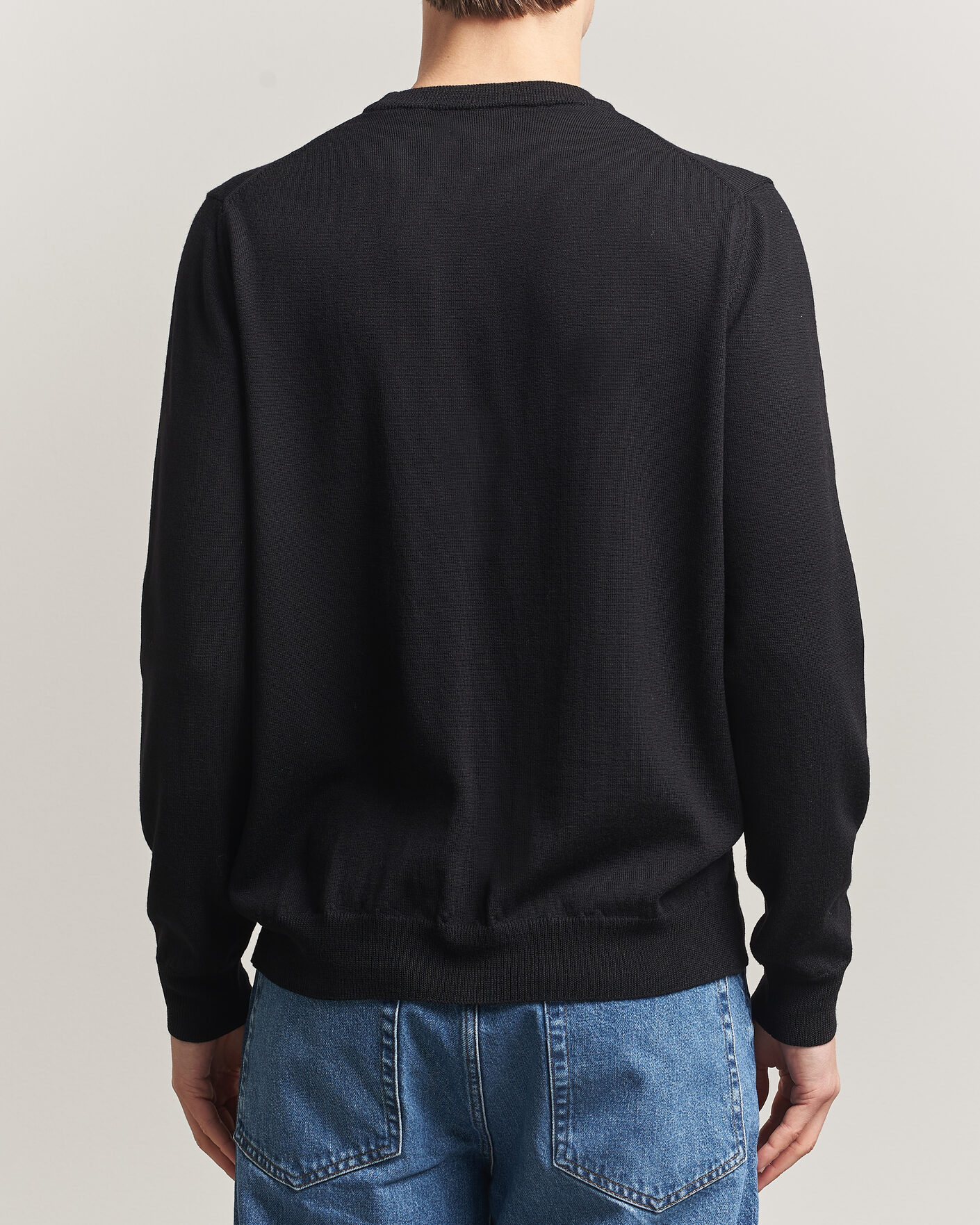 Heren | Truien | J.Lindeberg | Keane Merino Crew Neck Pullover Black