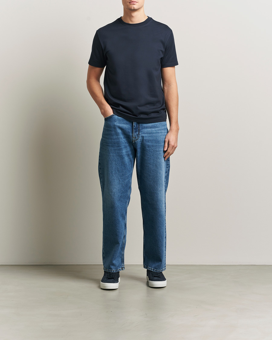 Heren | T-shirts | J.Lindeberg | Sid Basic T-Shirt JL Navy