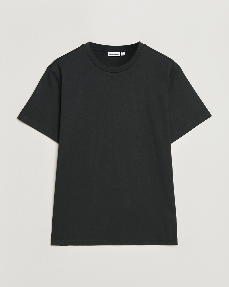 Heren | T-shirts | J.Lindeberg | Sid Basic T-Shirt Black