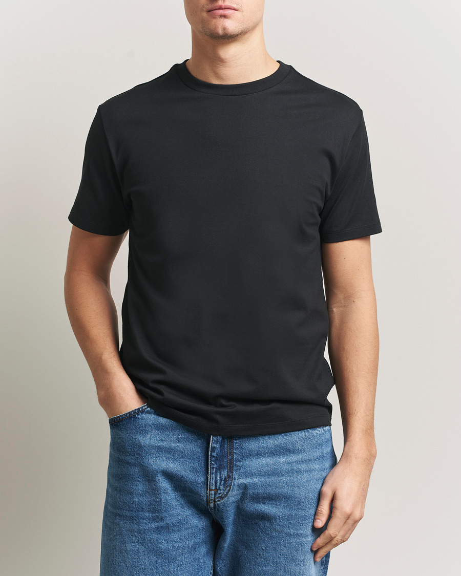 Heren | T-shirts | J.Lindeberg | Sid Basic T-Shirt Black