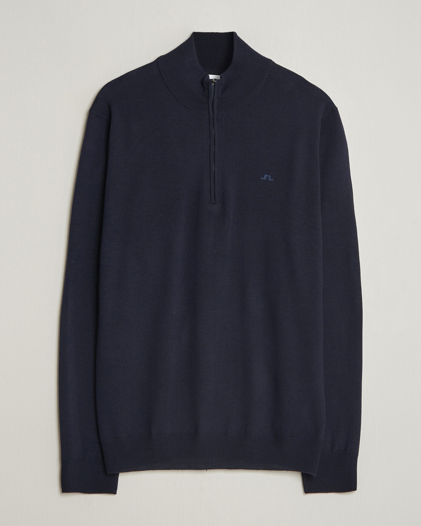 Heren | Truien | J.Lindeberg | Kiyan Merino Half Zip JL Navy