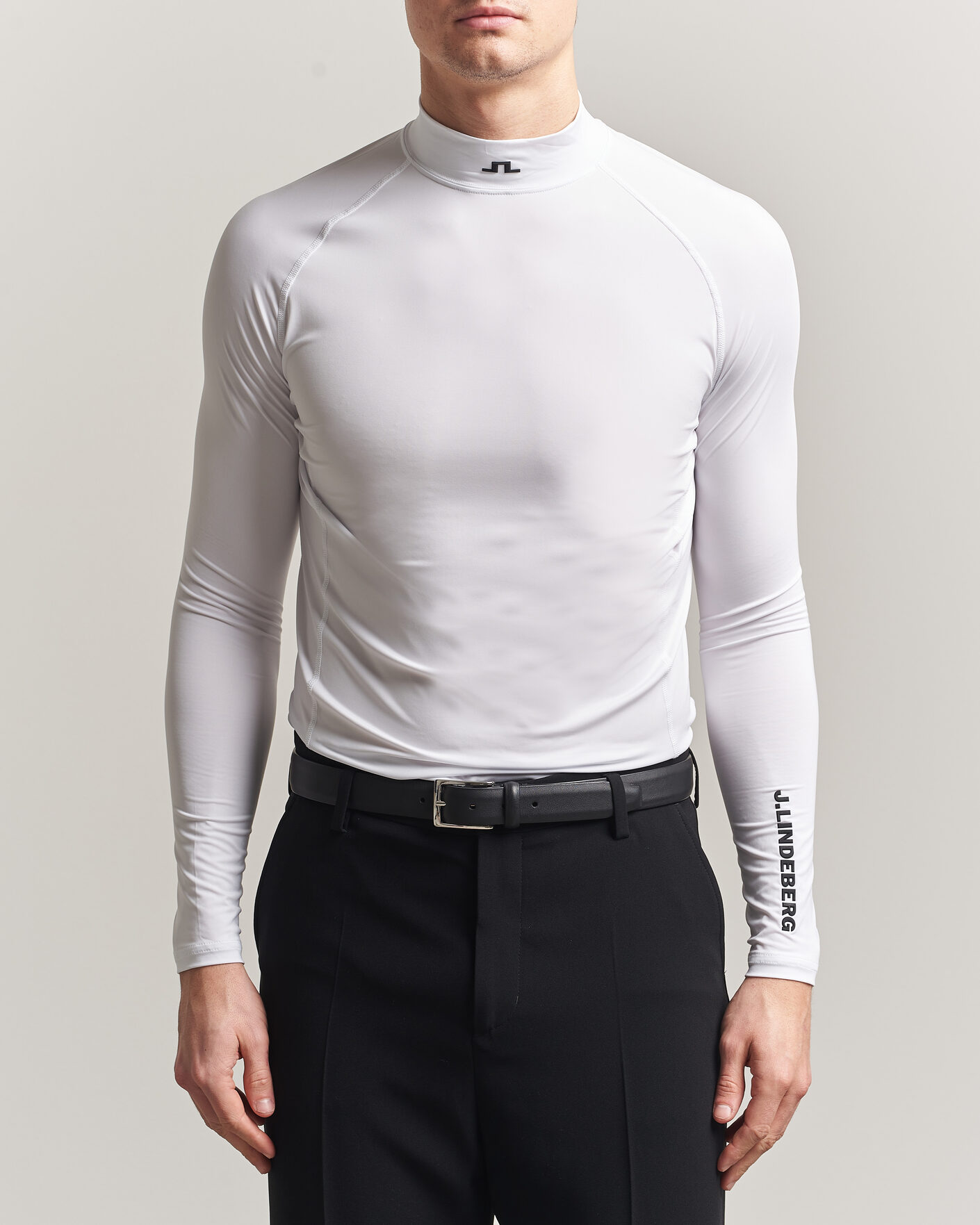 Heren | T-shirts | J.Lindeberg | Ello Compression T-Shirt White