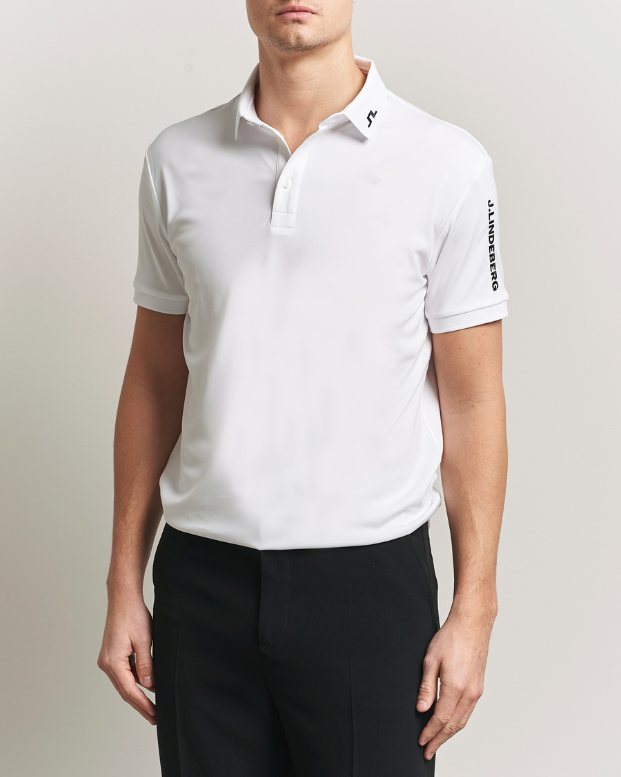 Heren | Polo's | J.Lindeberg | Tour Tech Polo White