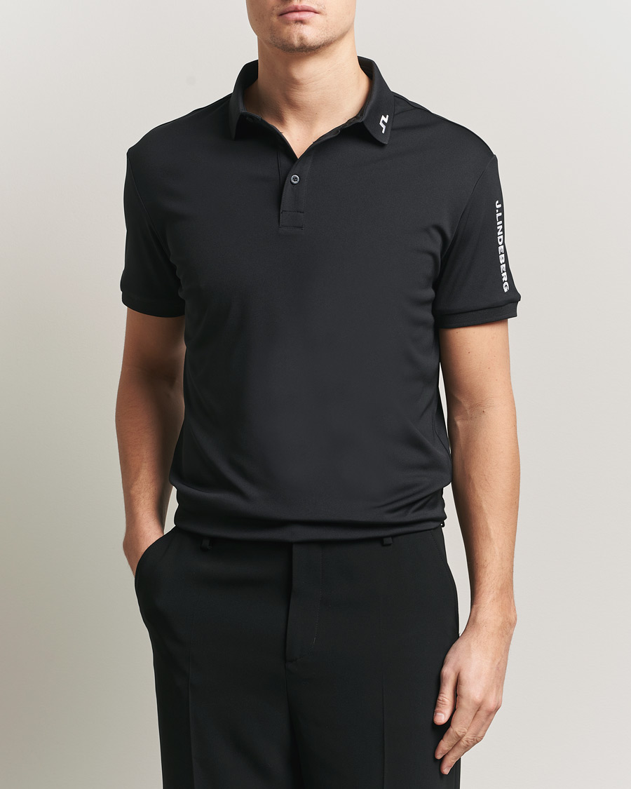 Heren | Polo's | J.Lindeberg | Tour Tech Polo Black