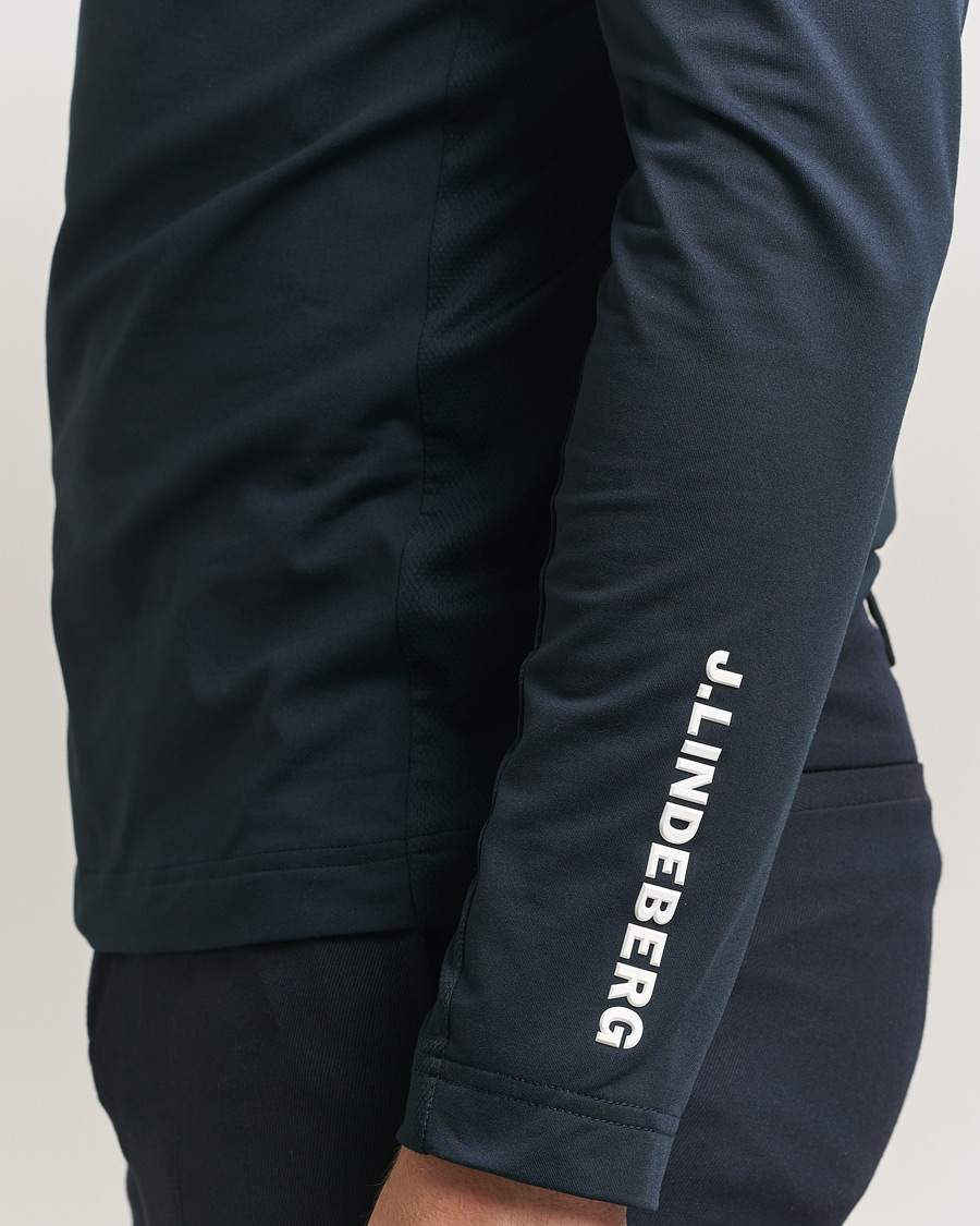 Heren | Truien | J.Lindeberg | Tour Tech Mid Layer Half Zip JL Navy