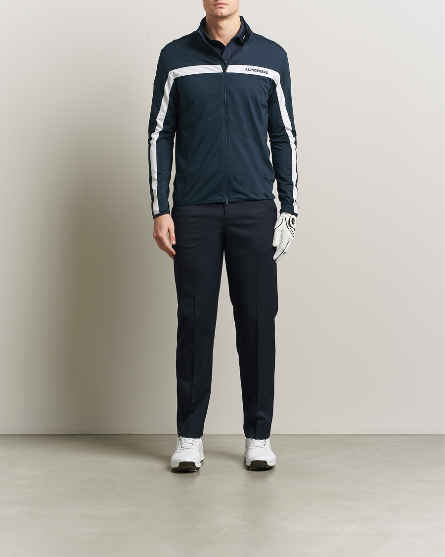 Heren | Truien | J.Lindeberg | Jarvis Mid Layer Full Zip JL Navy