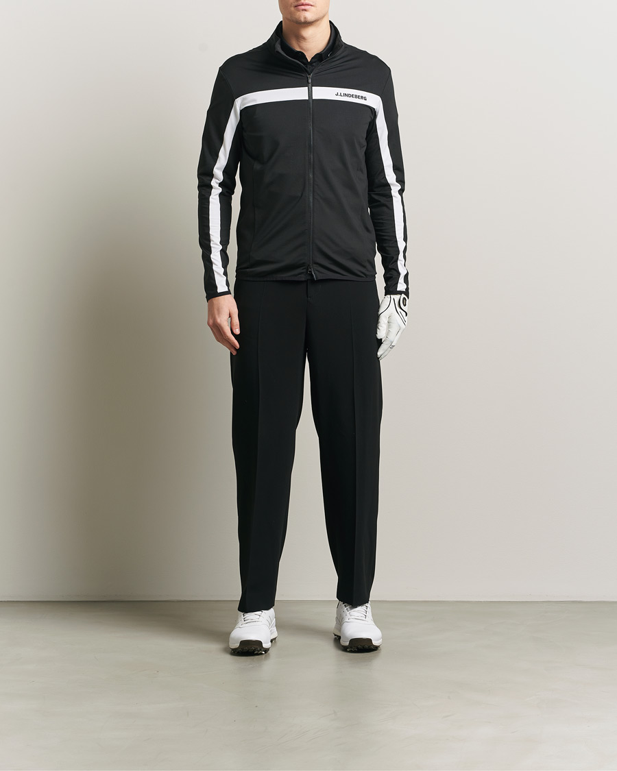 Heren | Truien | J.Lindeberg | Jarvis Mid Layer Full Zip Black