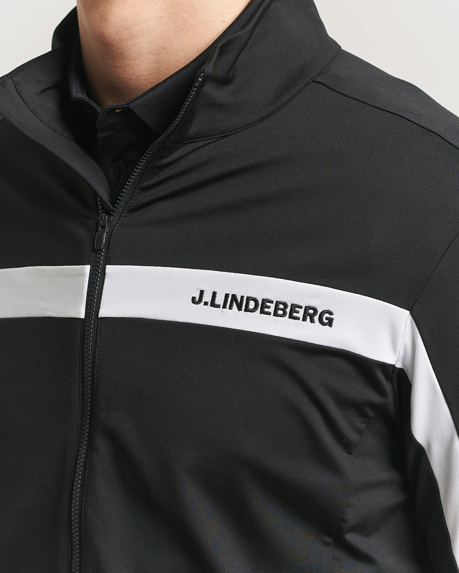 Heren | Truien | J.Lindeberg | Jarvis Mid Layer Full Zip Black