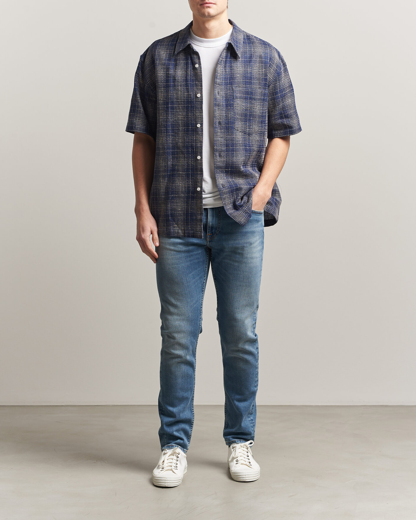 Heren | Broeken | Nudie Jeans | Lean Dean Jeans Blue Legend