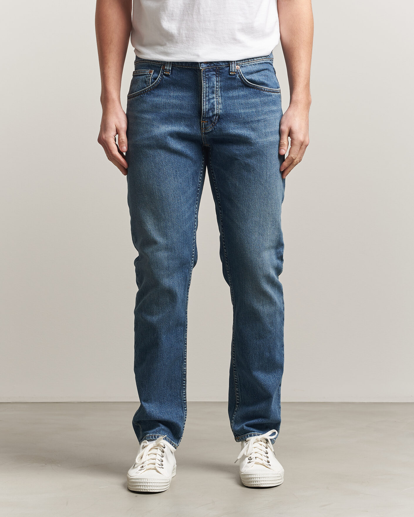 Heren | Jeans | Nudie Jeans | Solid Ollie Jeans Blue Blur