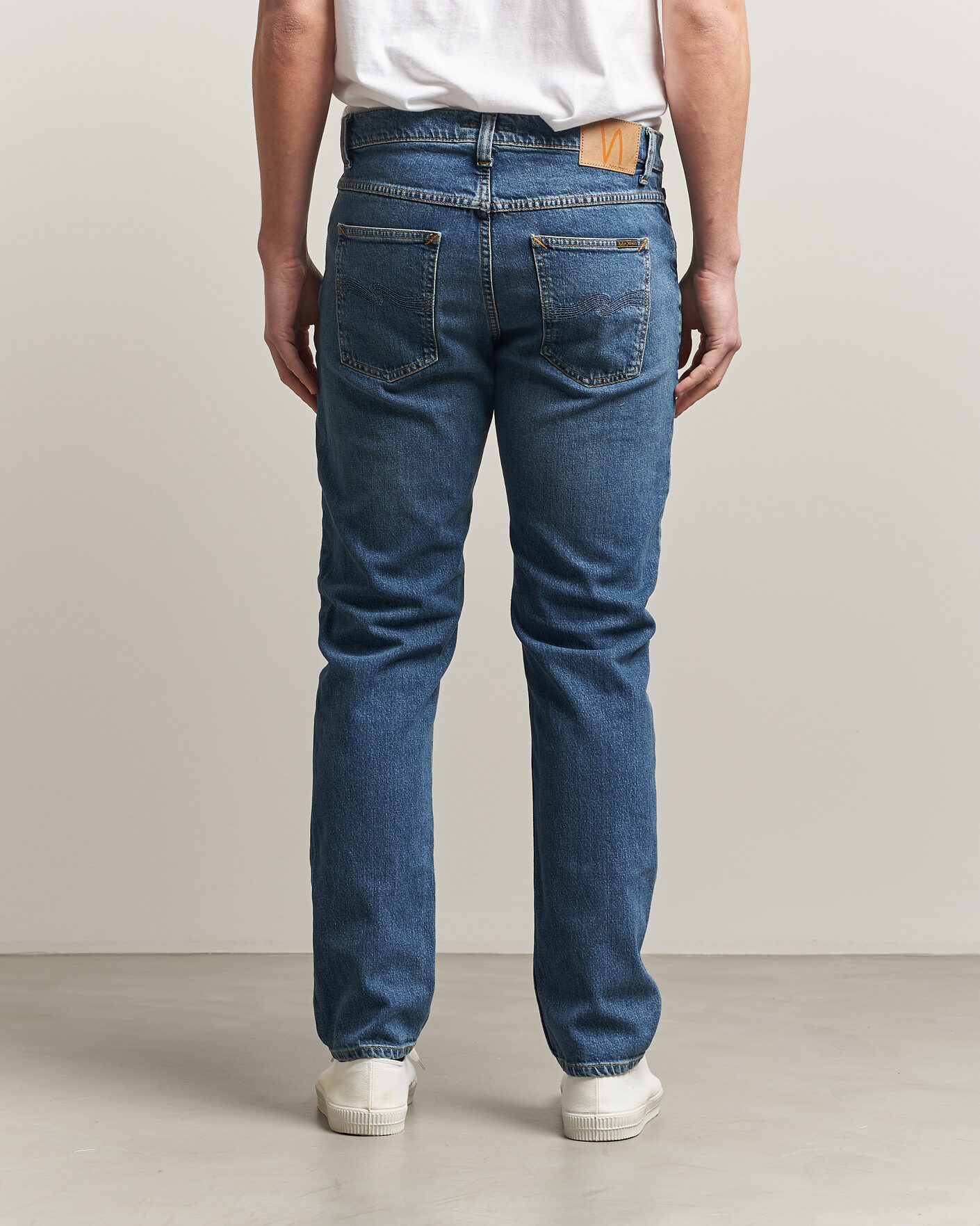Heren | Broeken | Nudie Jeans | Solid Ollie Jeans Blue Blur
