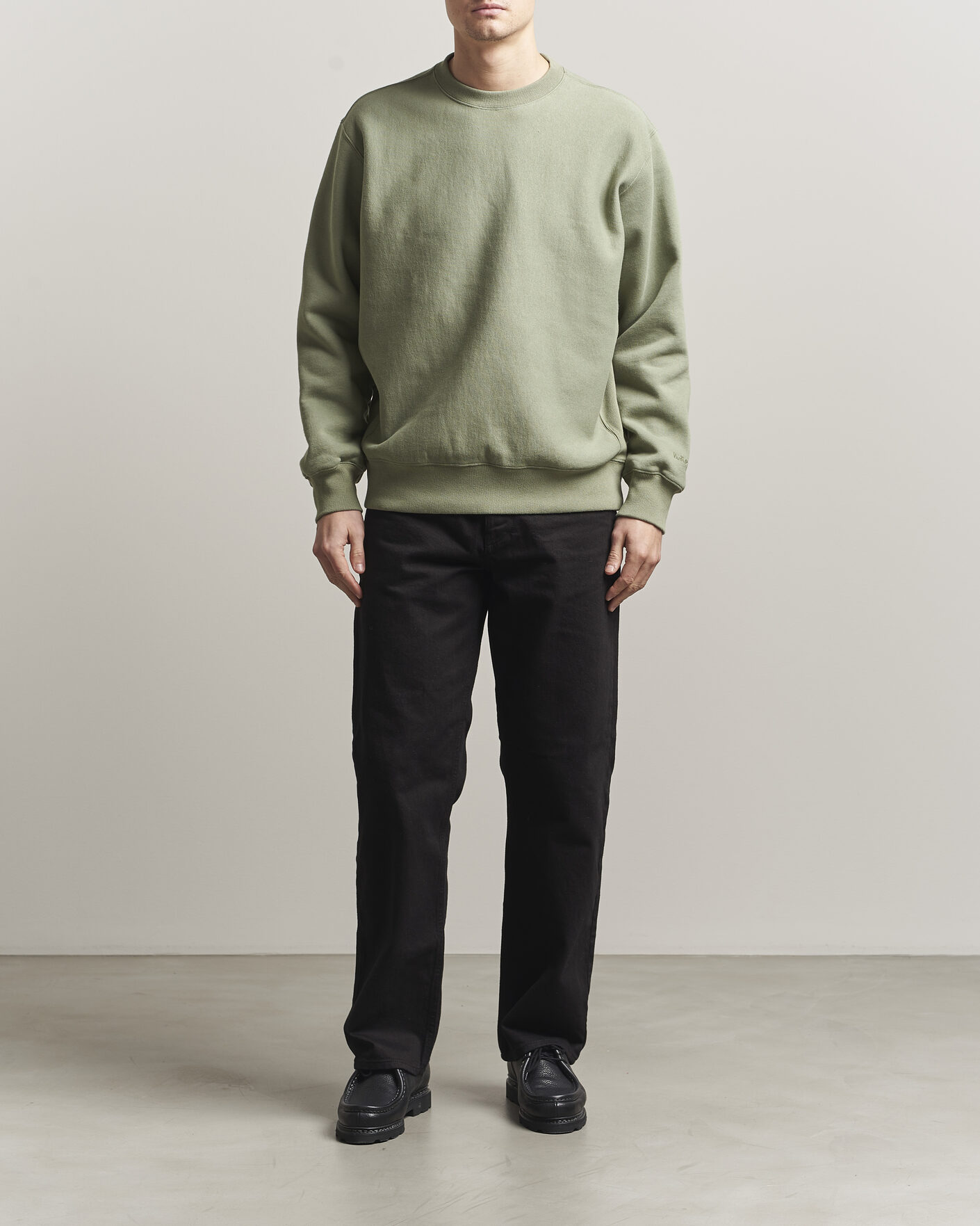 Heren | Truien | Nudie Jeans | Hasse Crew Neck Sweatshirt Green