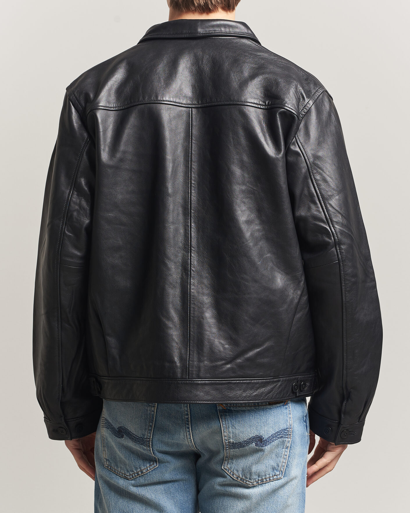 Heren | Jassen | Nudie Jeans | Blake Leather Jacket Black