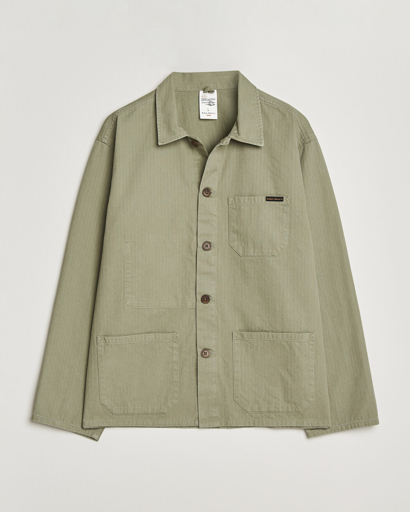 Heren | Overhemden | Nudie Jeans | Buddy Chore Jacket Pale Green