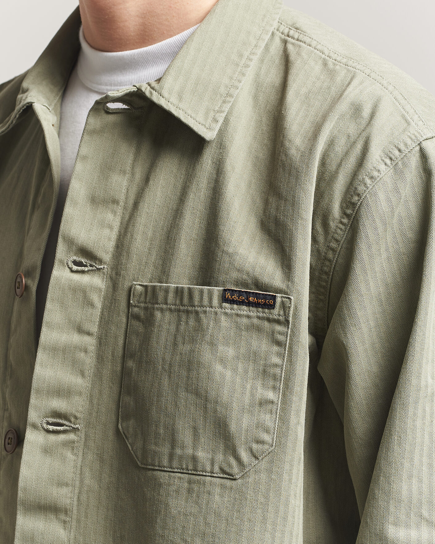 Heren | Overhemden | Nudie Jeans | Buddy Chore Jacket Pale Green