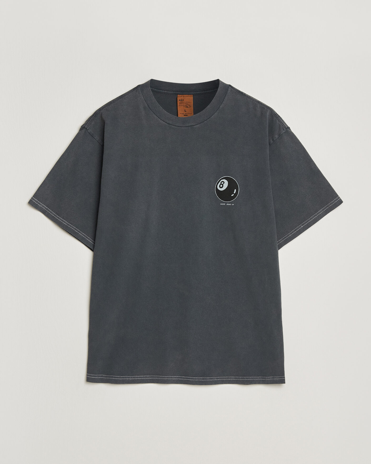 Heren | T-shirts | Nudie Jeans | Koffe Printed T-Shirt Antracite