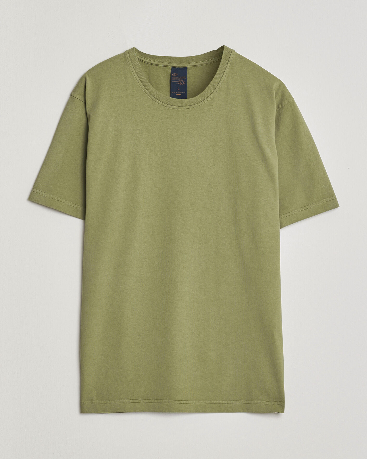 Heren | T-shirts | Nudie Jeans | Uno Everyday Crew Neck T-Shirt Green