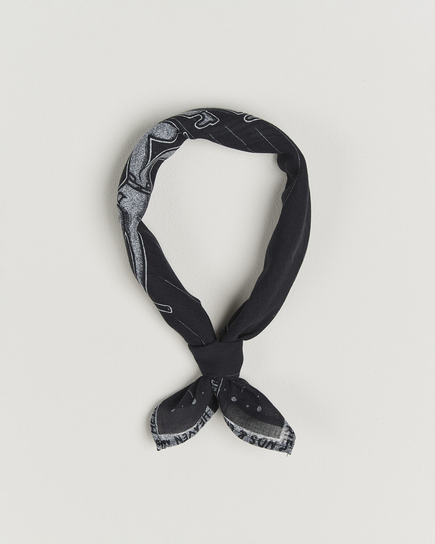 Heren | Sjaals | Nudie Jeans | Ingrid Printed Bandana Black