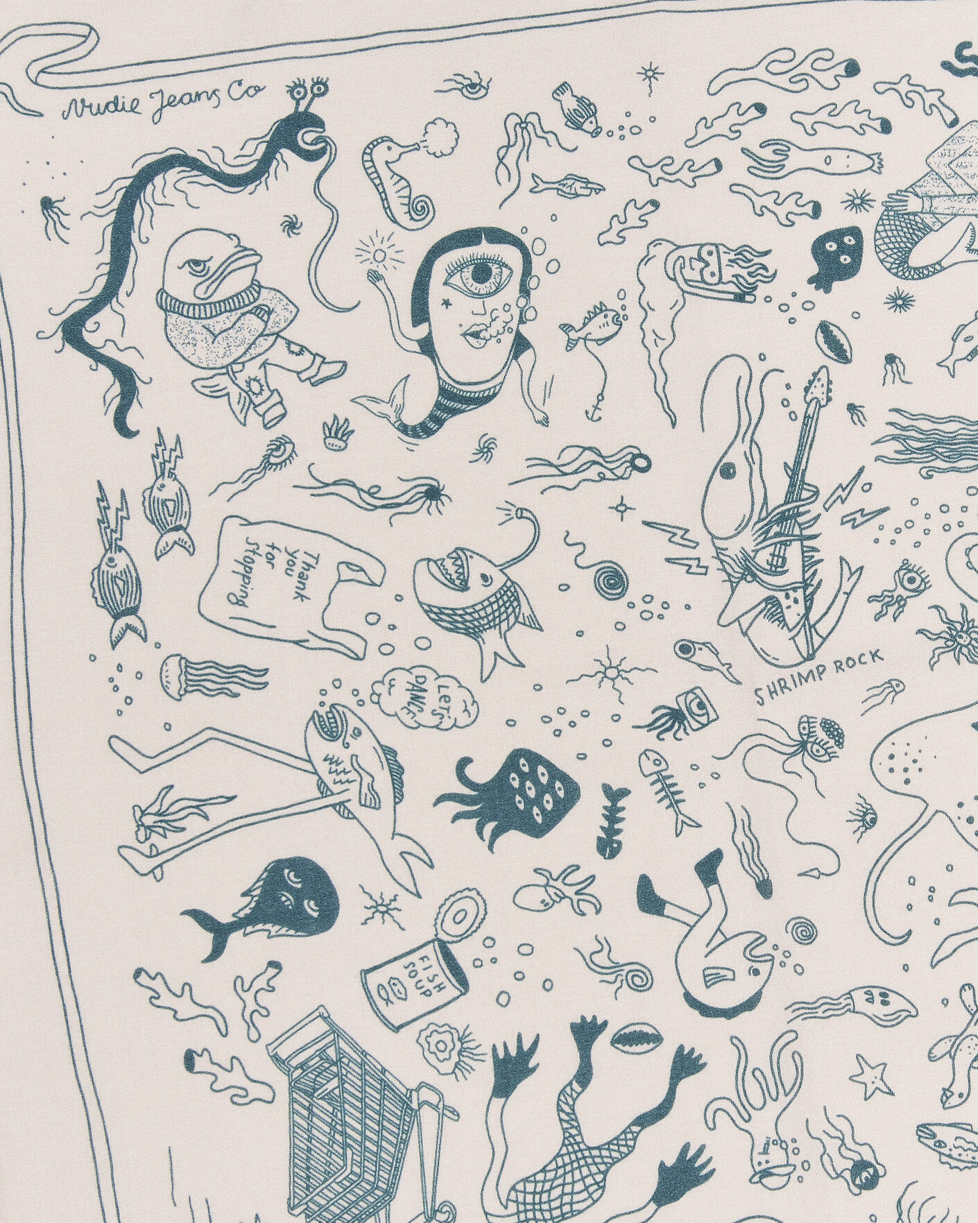 Heren | Sjaals | Nudie Jeans | Ingrid Printed Bandana Pink