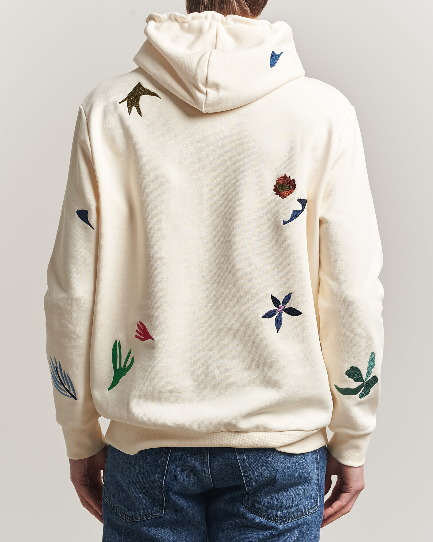 Heren | Truien | Paul Smith | Embroidered Hoodie White
