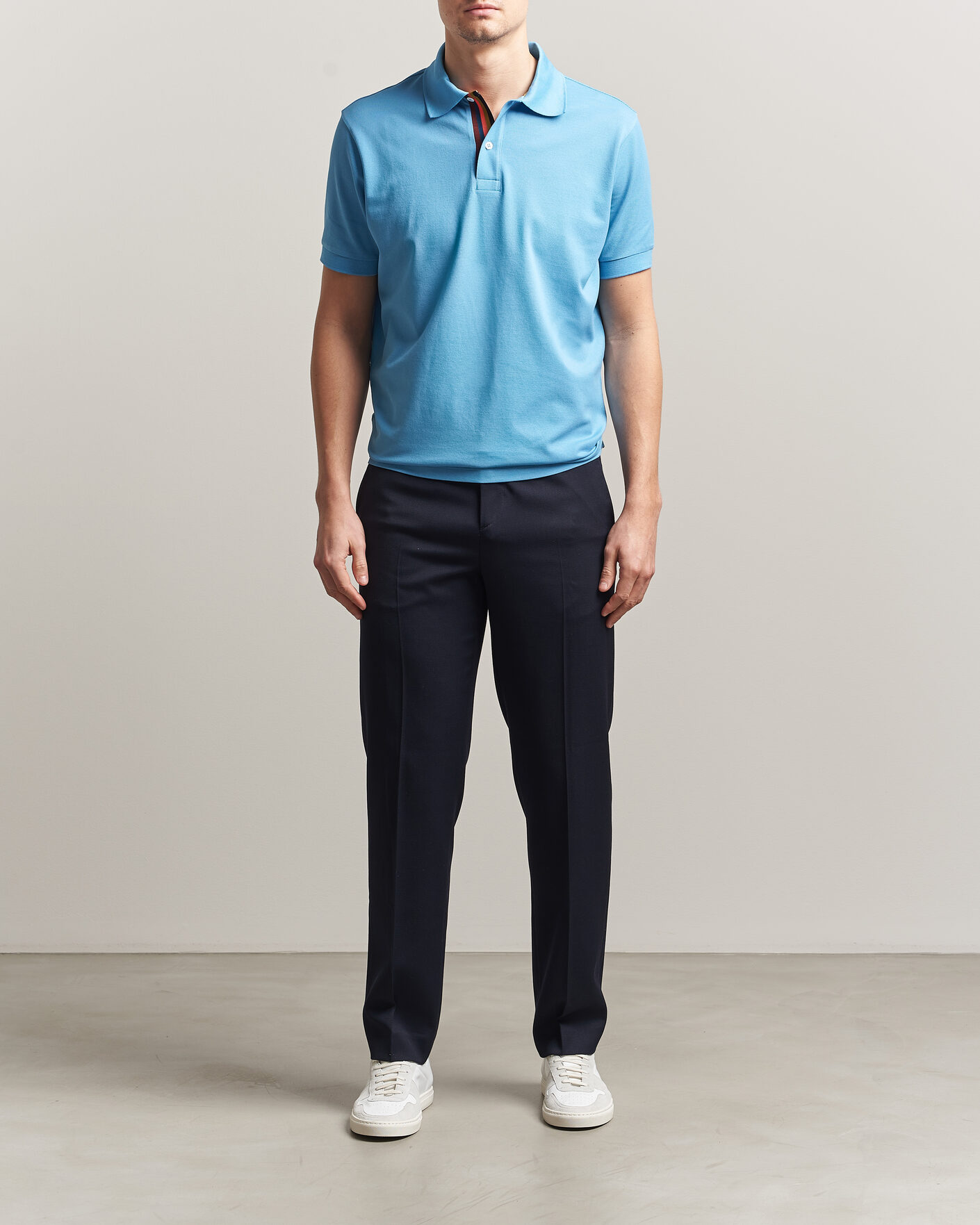 Heren | Polo's | Paul Smith | Placket Stripe Polo Blue