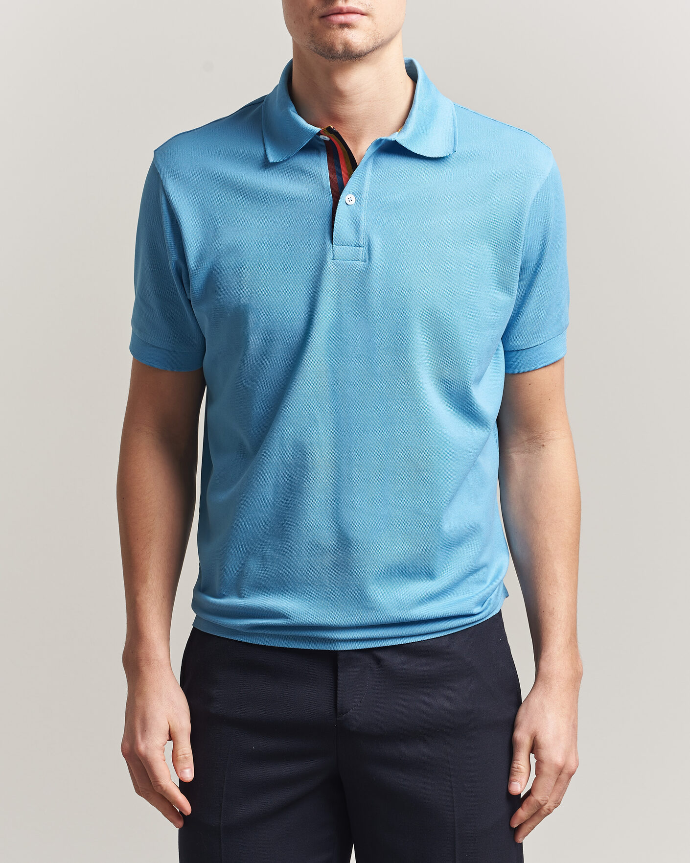 Heren | Polo's | Paul Smith | Placket Stripe Polo Blue