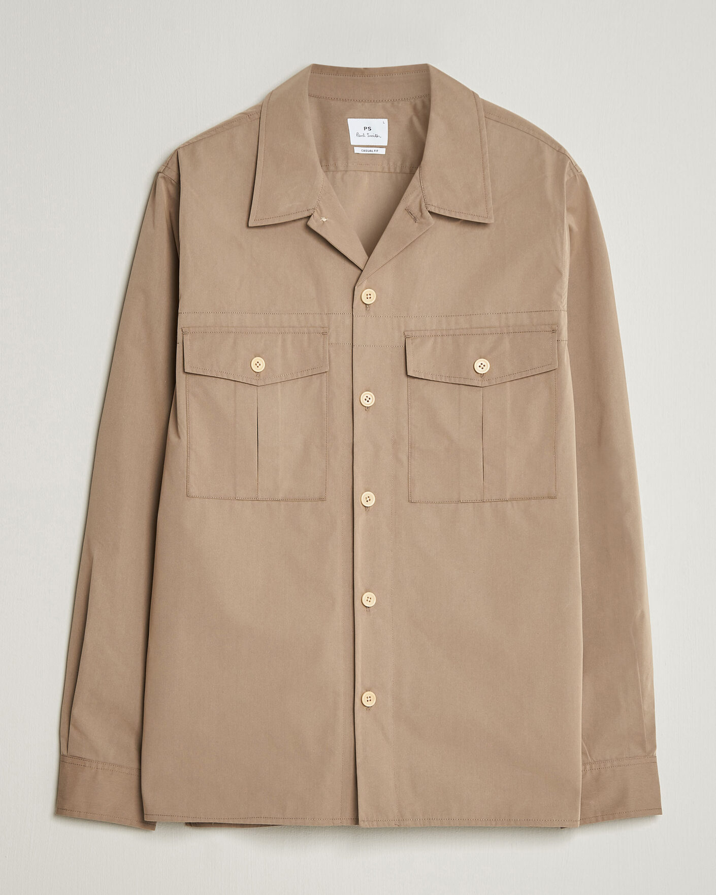 Heren | Overhemden | PS Paul Smith | Casual Cotton Overshirt Beige