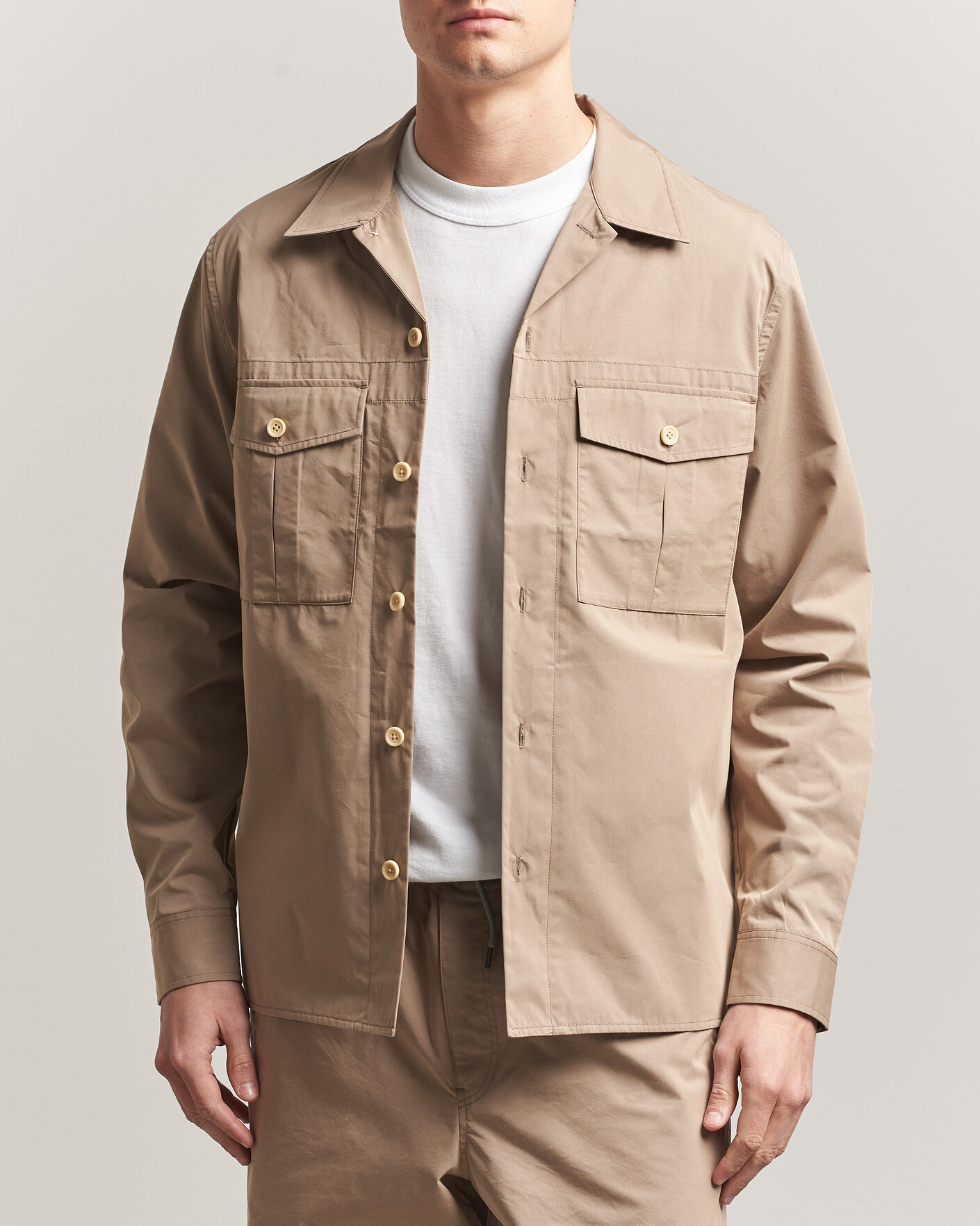 Heren | Overhemden | PS Paul Smith | Casual Cotton Overshirt Beige