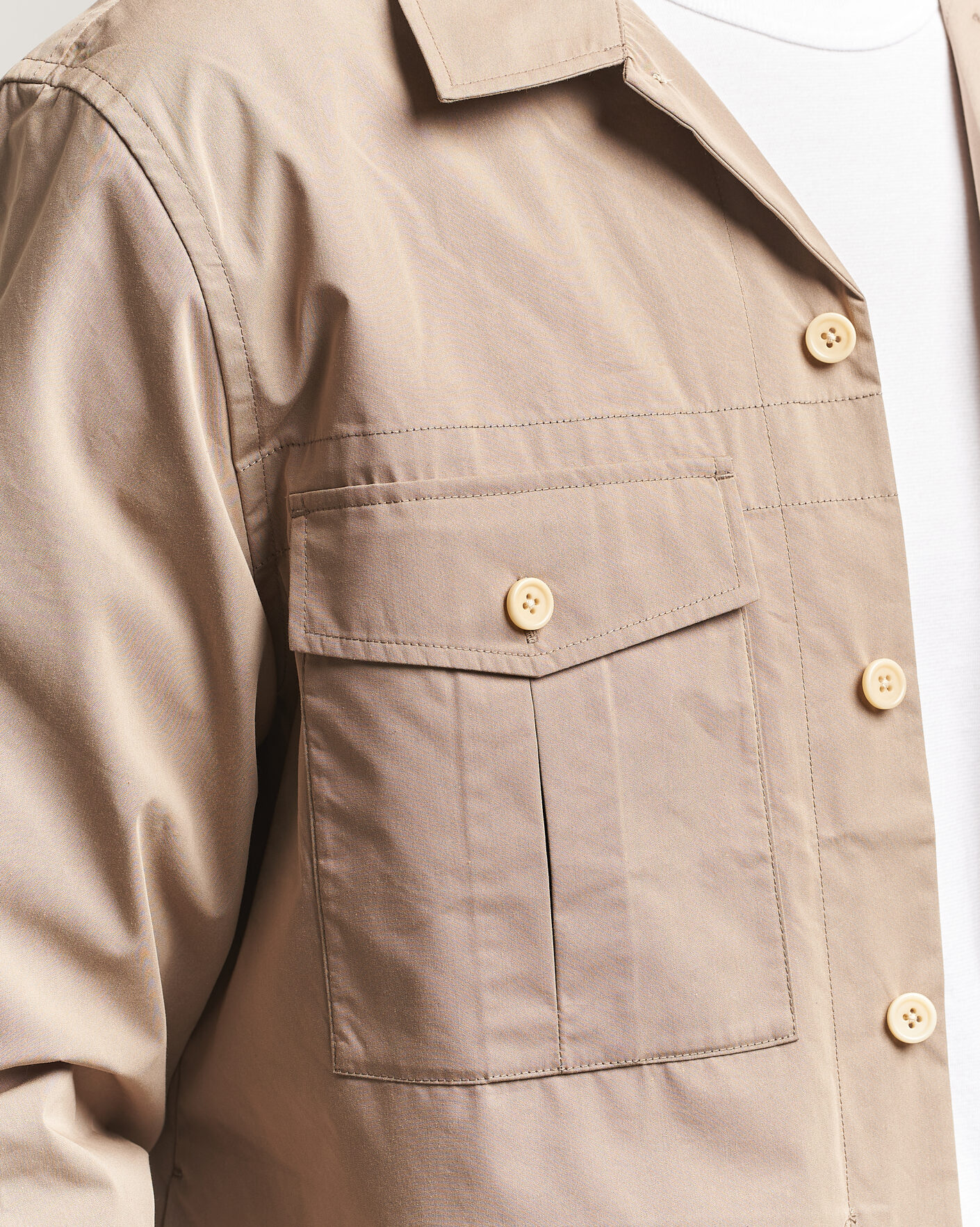 Heren | Overhemden | PS Paul Smith | Casual Cotton Overshirt Beige