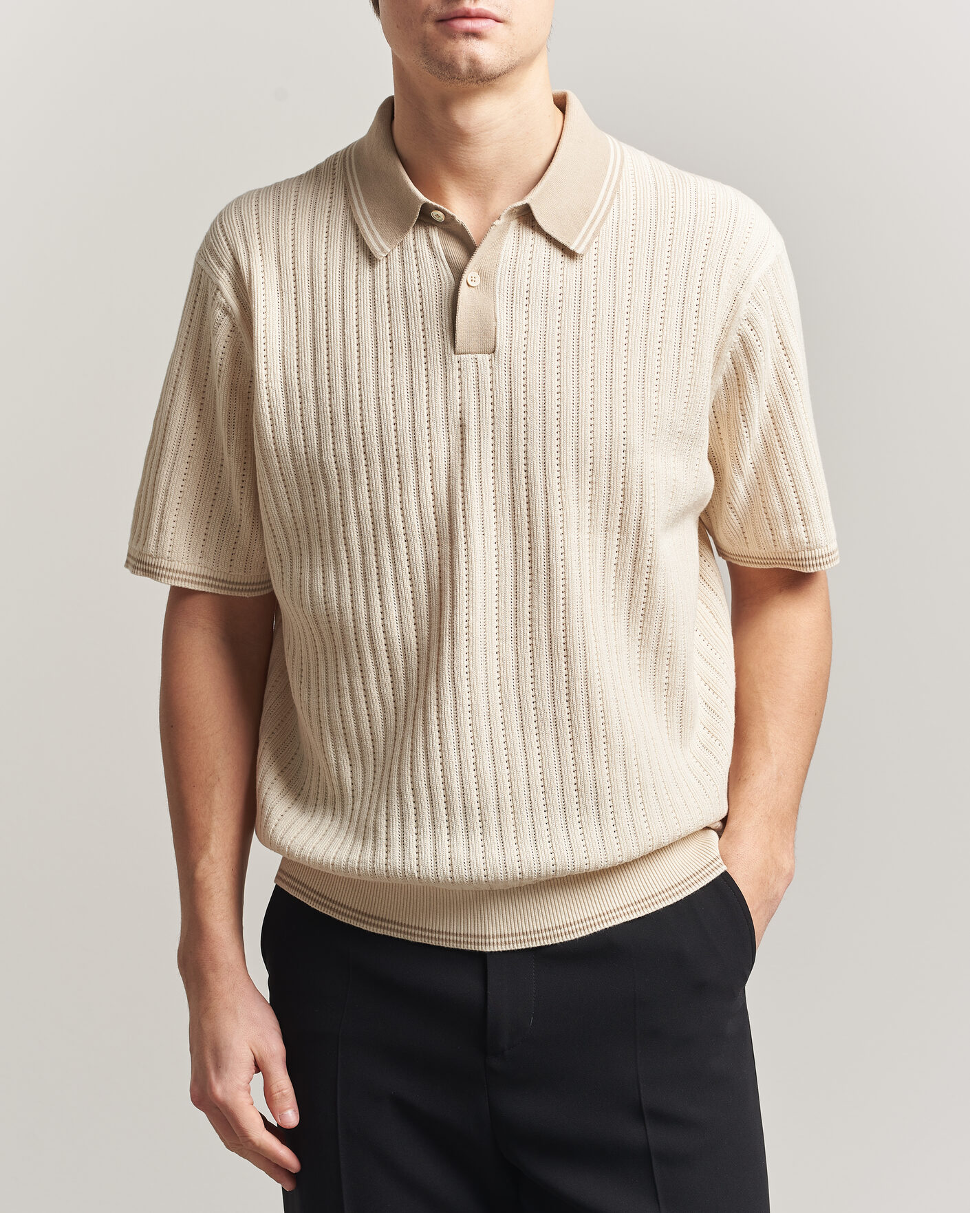 Heren | Polo's | PS Paul Smith | Cotton Knitted Polo White