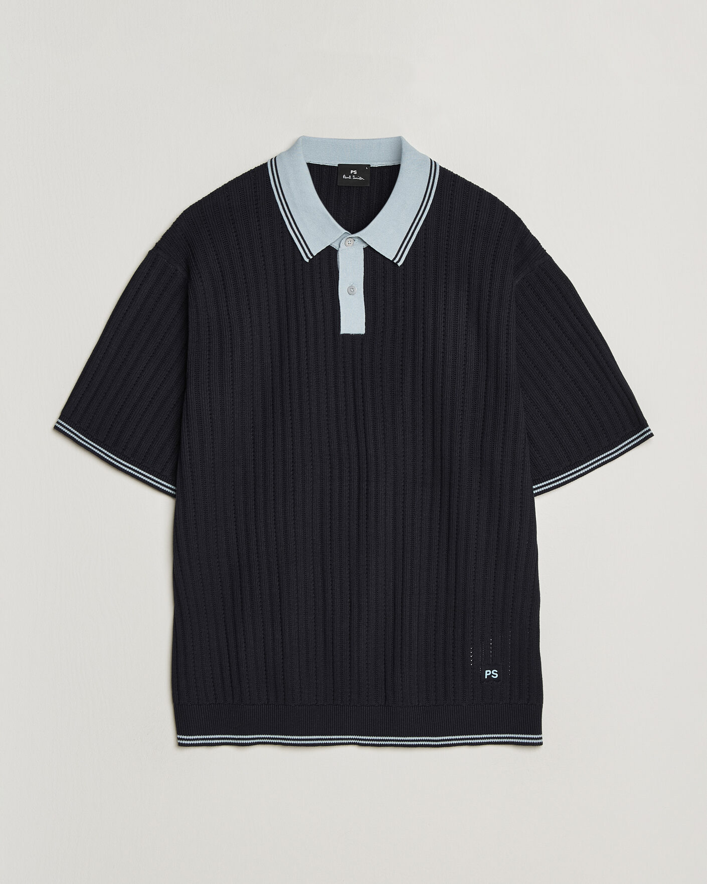 Heren | Polo's | PS Paul Smith | Cotton Knitted Polo Navy