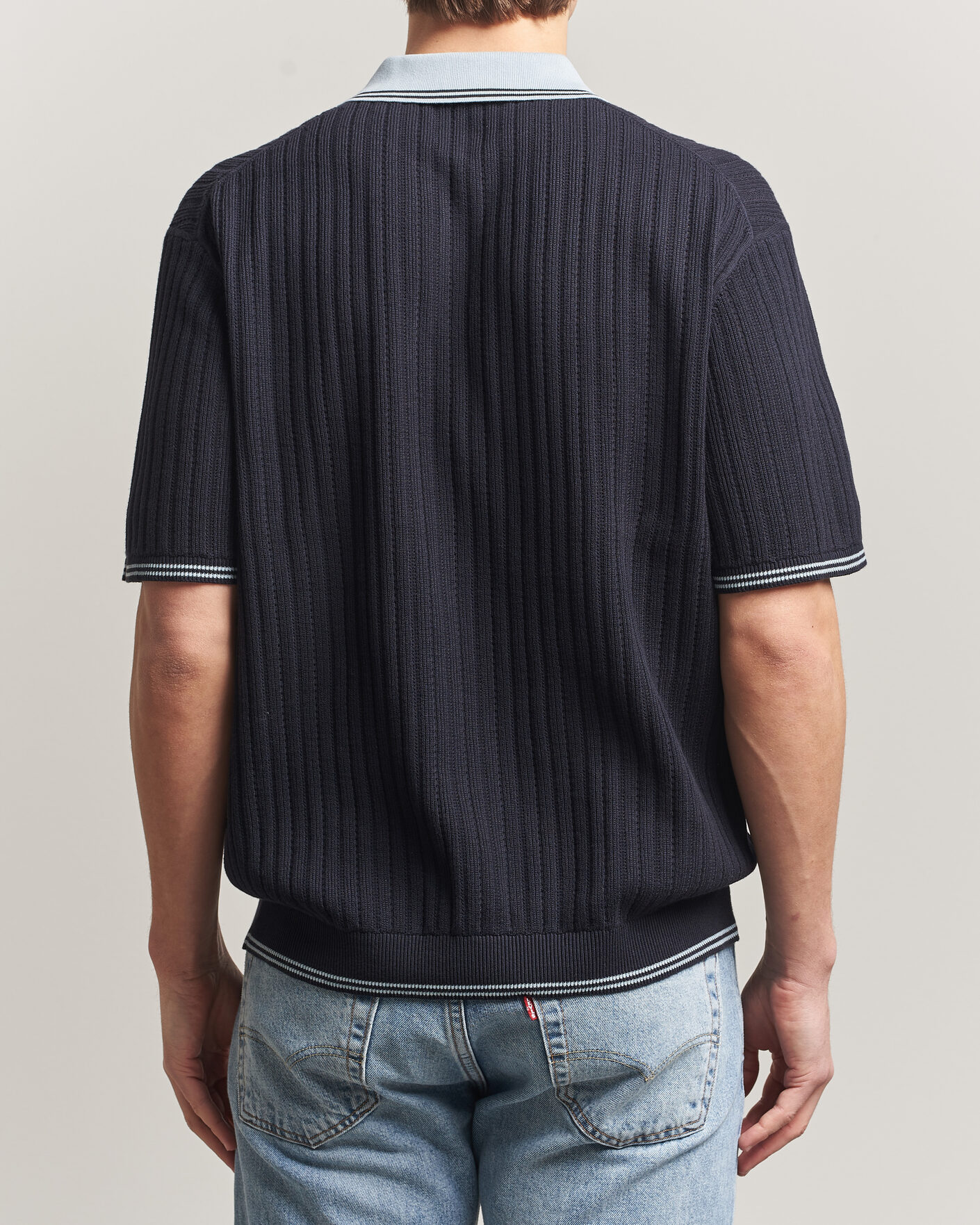 Heren | Polo's | PS Paul Smith | Cotton Knitted Polo Navy