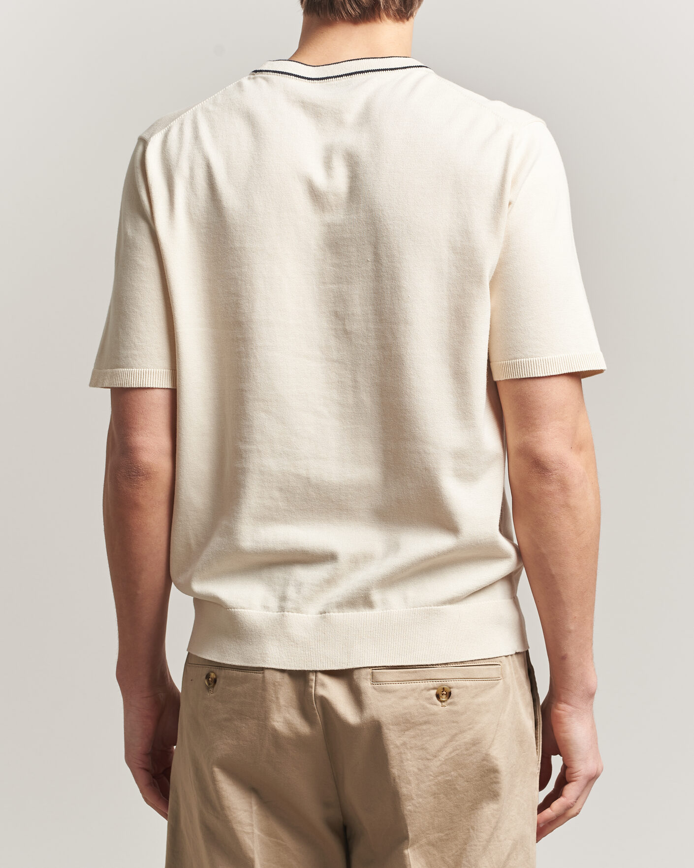 Heren | T-shirts | PS Paul Smith | Cotton Knitted T-Shirt White