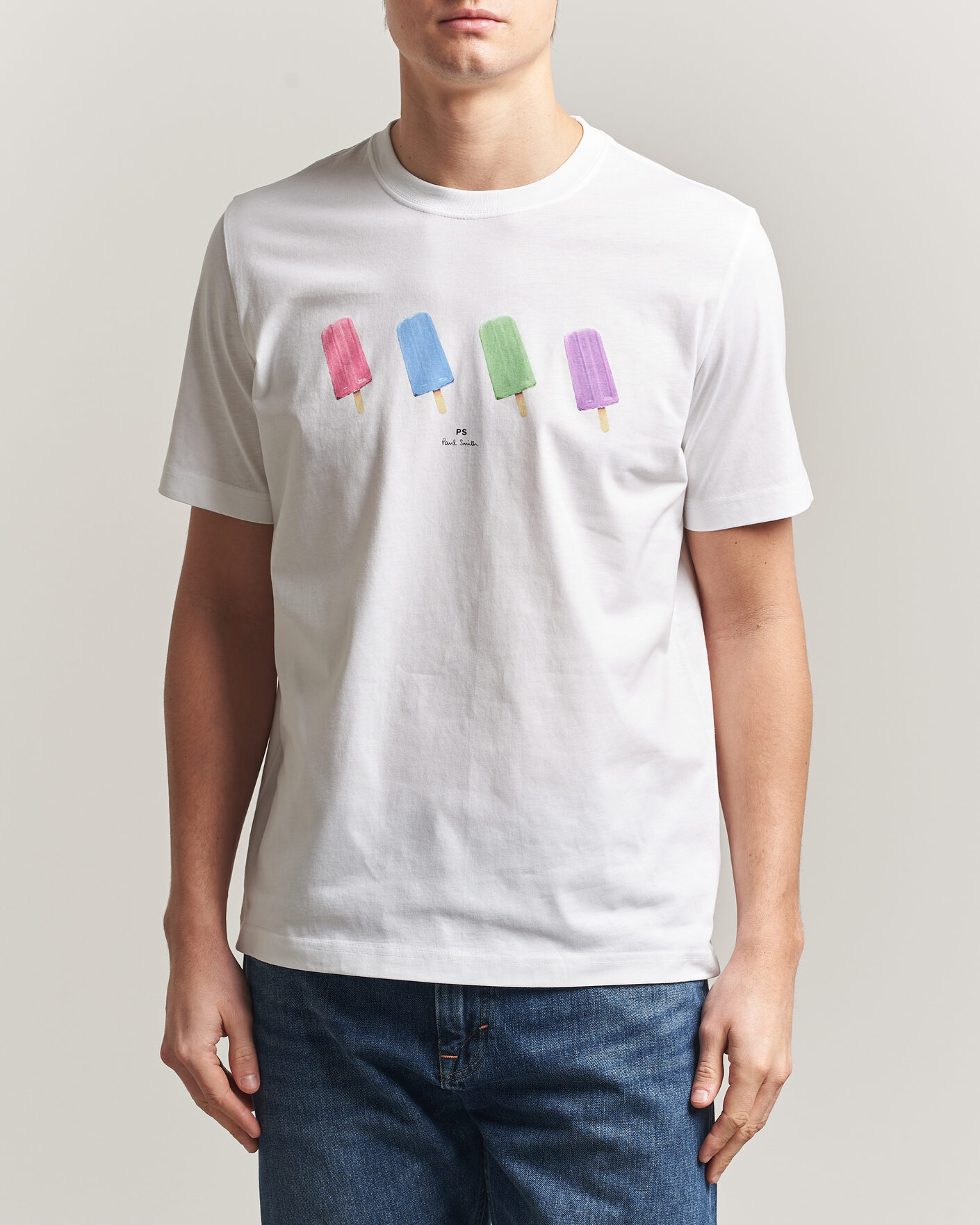 Heren | T-shirts | PS Paul Smith | Lollies Printed T-Shirt White