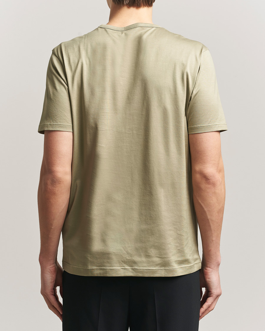 Heren | T-shirts | Sunspel | Crew Neck Q82 Cotton T-Shirt Pistachio